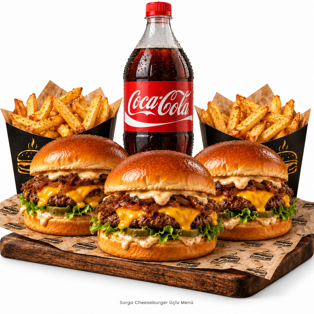 Surgo Cheeseburger Üçlü Fırsat Menüsü